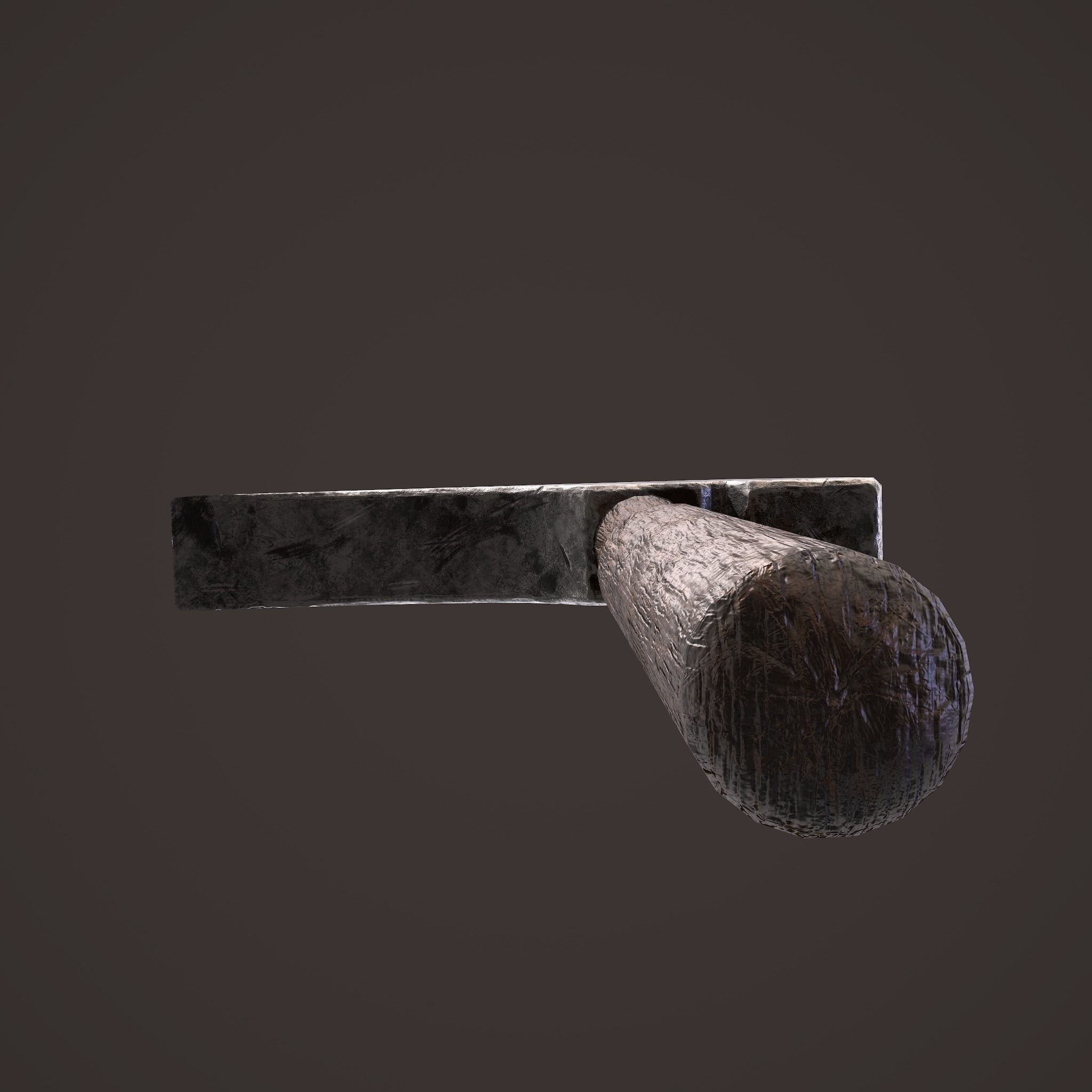Medieval Hammer  Free low-poly 3D model_17