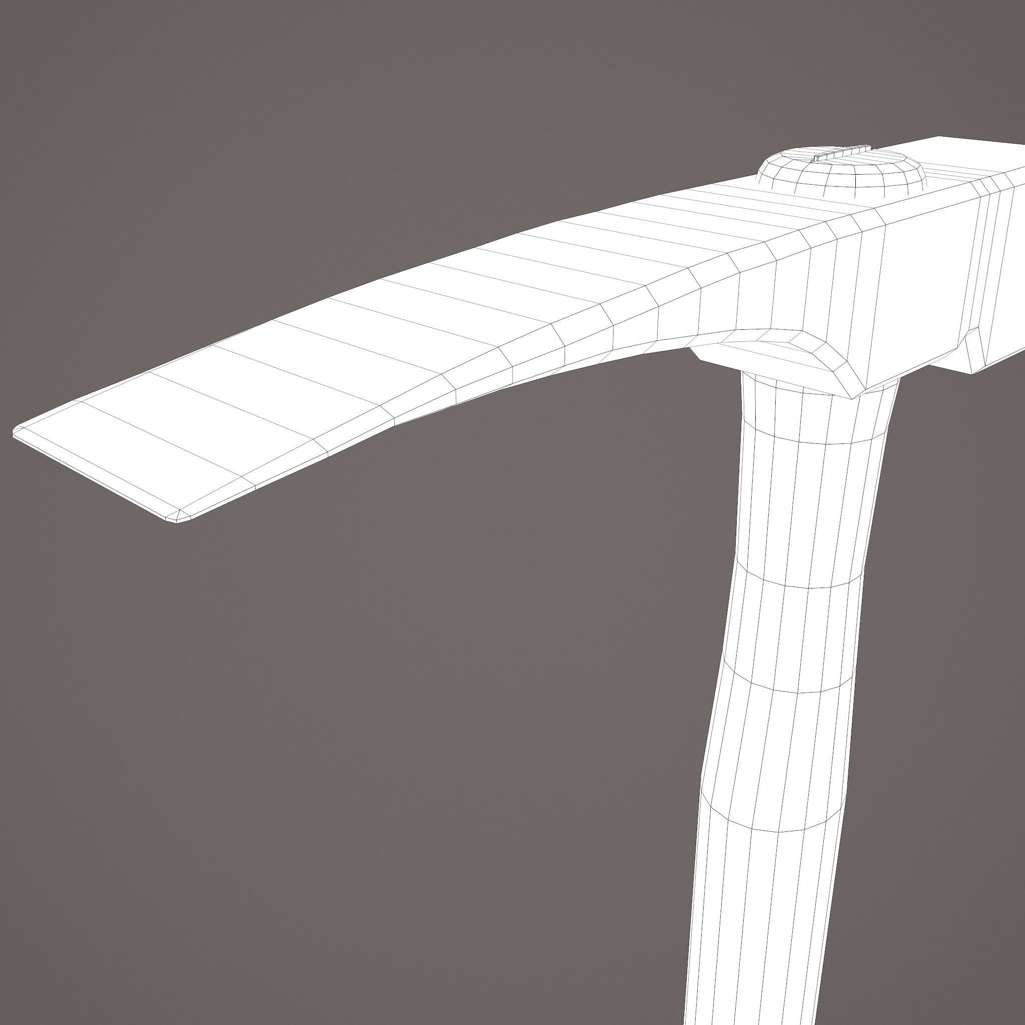 Medieval Hammer  Free low-poly 3D model_35