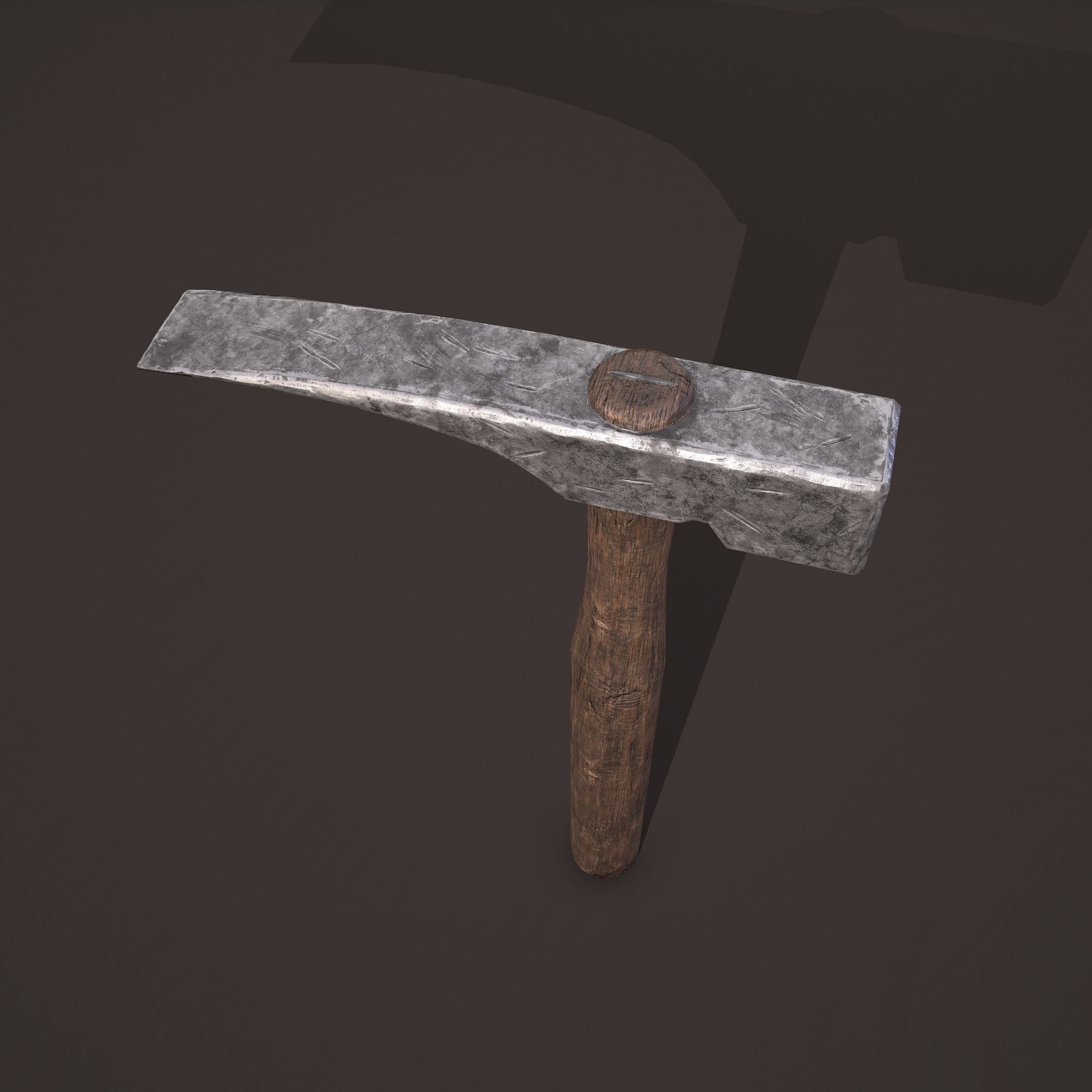 Medieval Hammer  Free low-poly 3D model_23