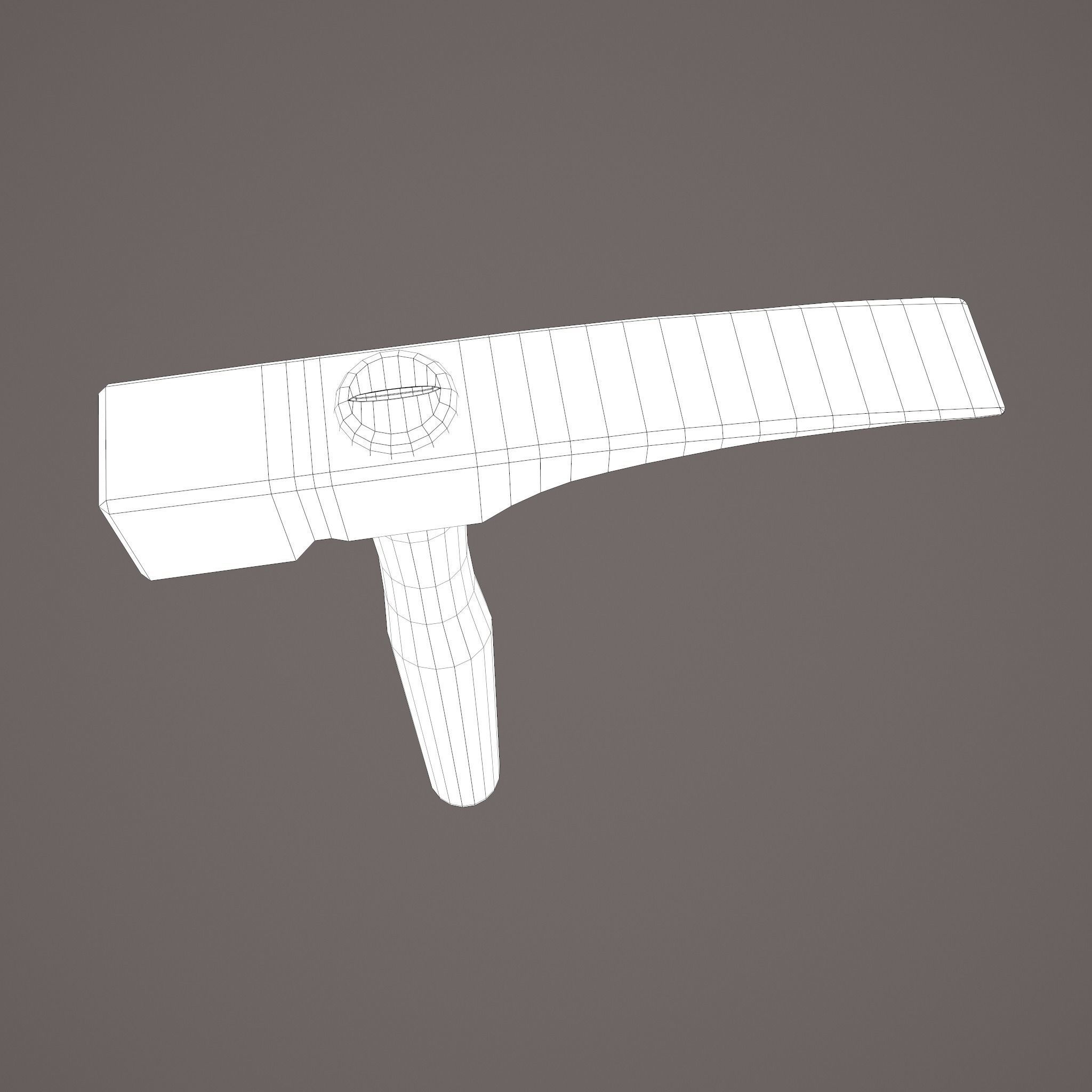 Medieval Hammer  Free low-poly 3D model_31