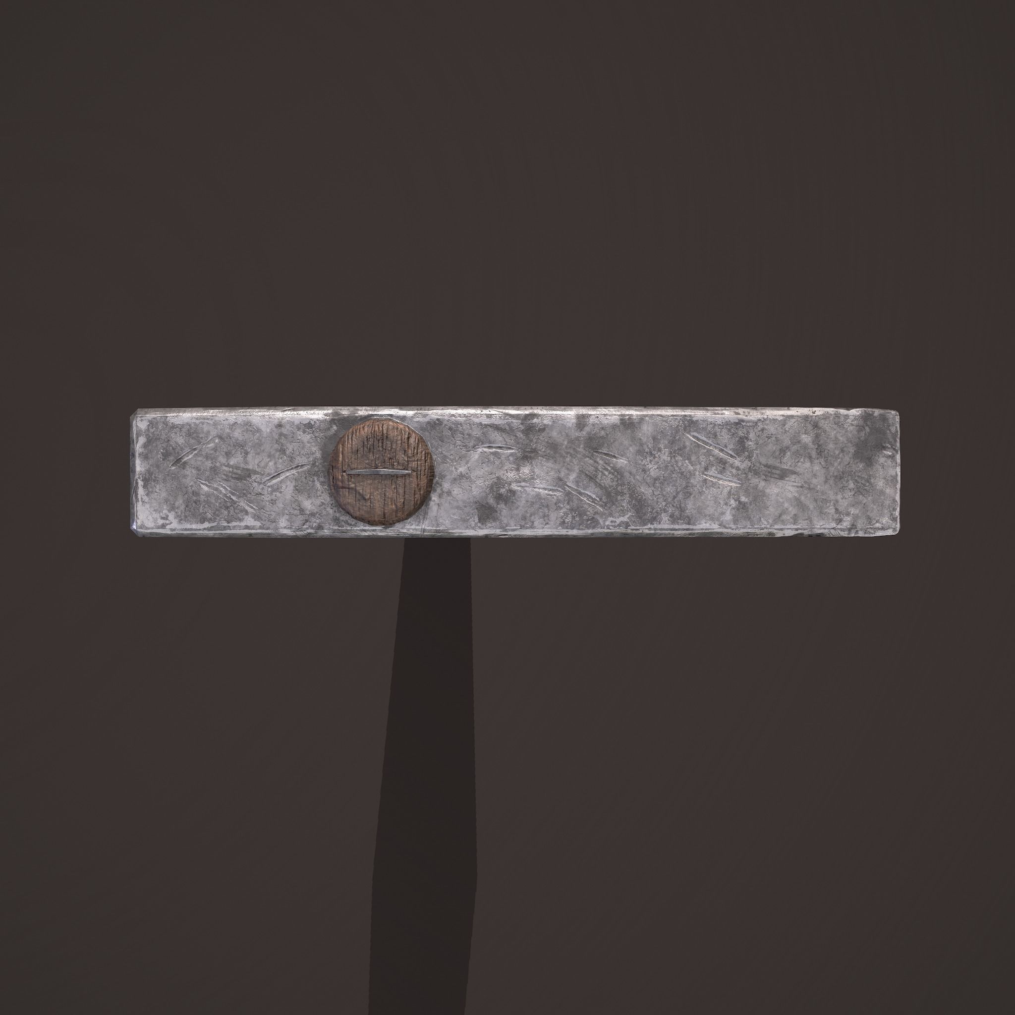 Medieval Hammer  Free low-poly 3D model_21