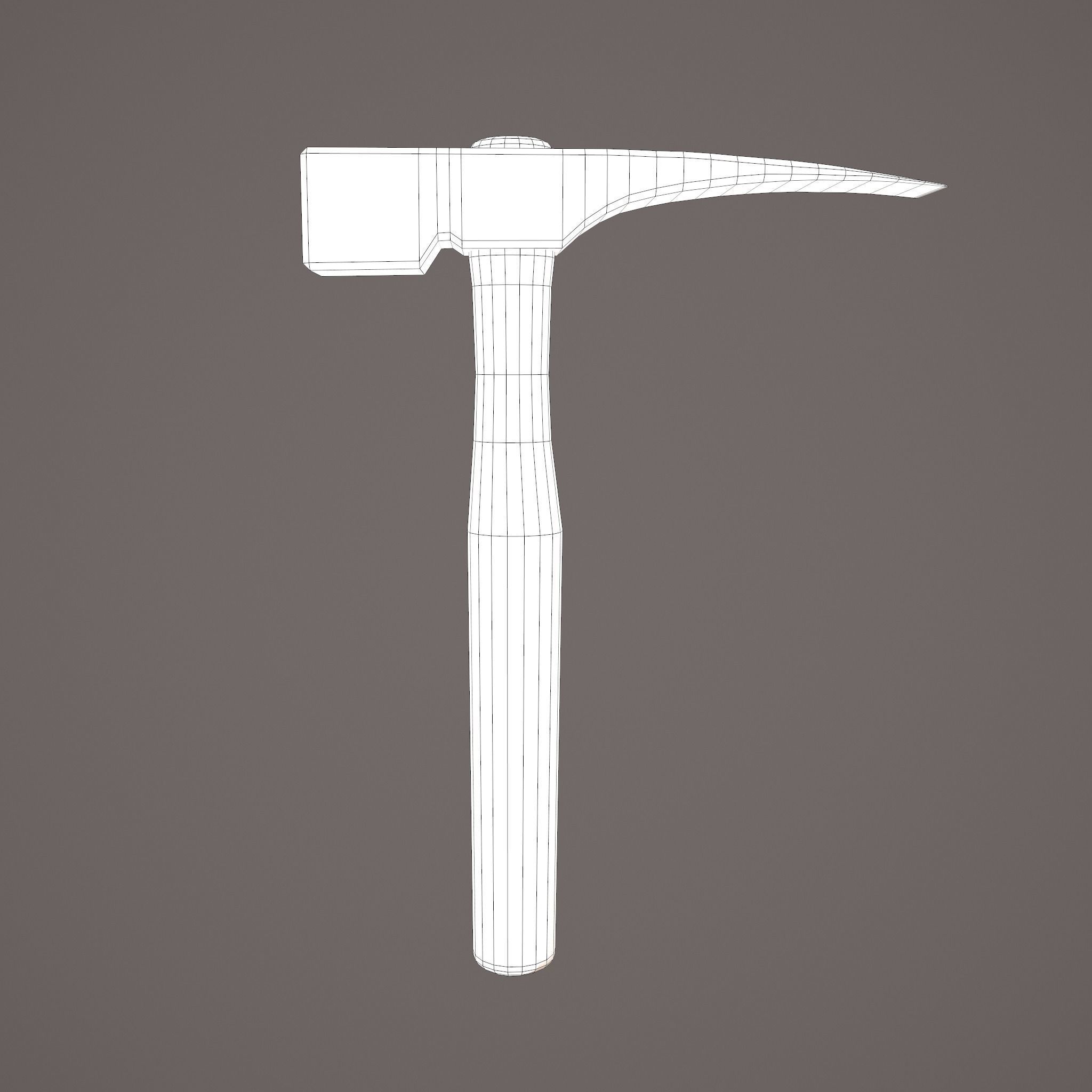 Medieval Hammer  Free low-poly 3D model_25
