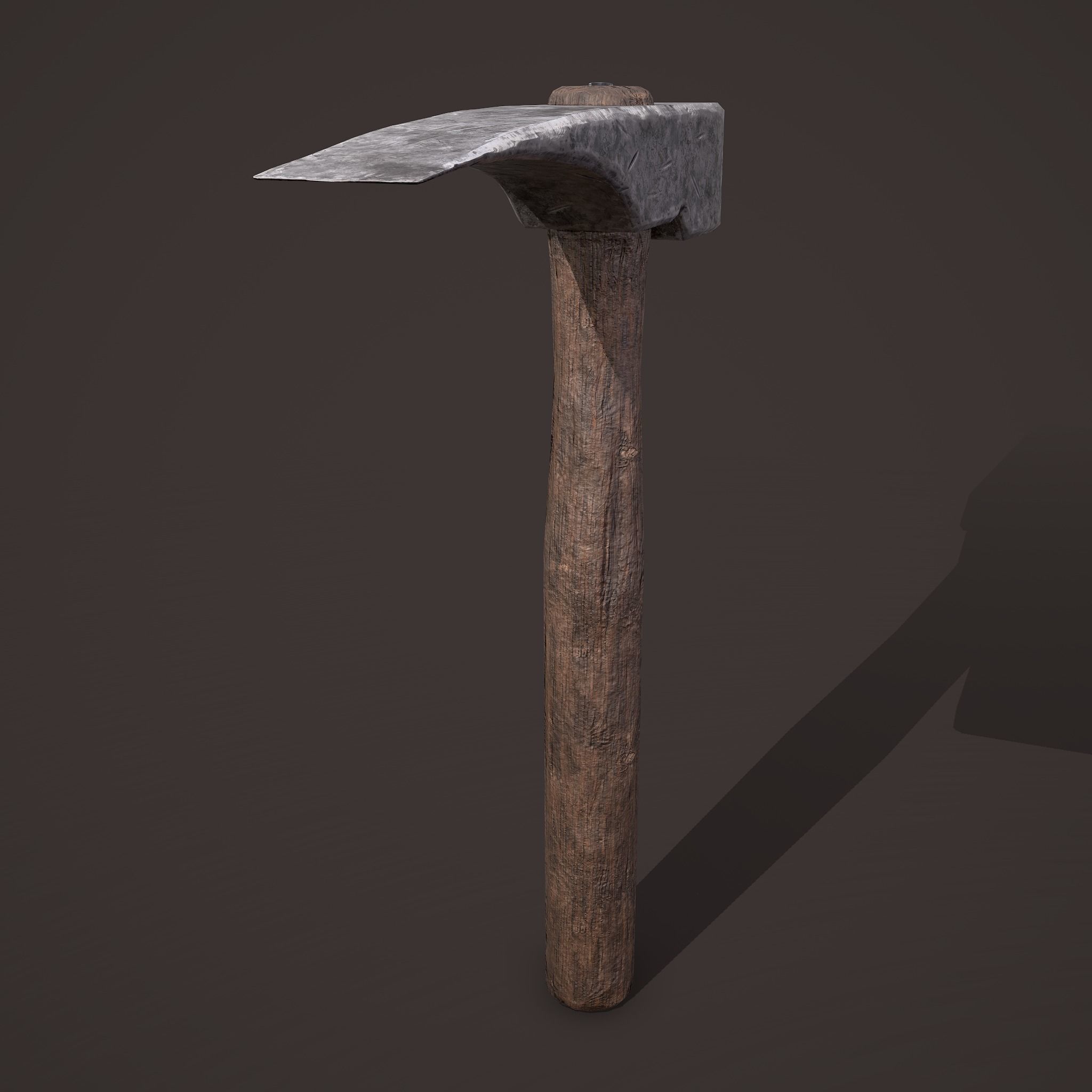 Medieval Hammer  Free low-poly 3D model_7