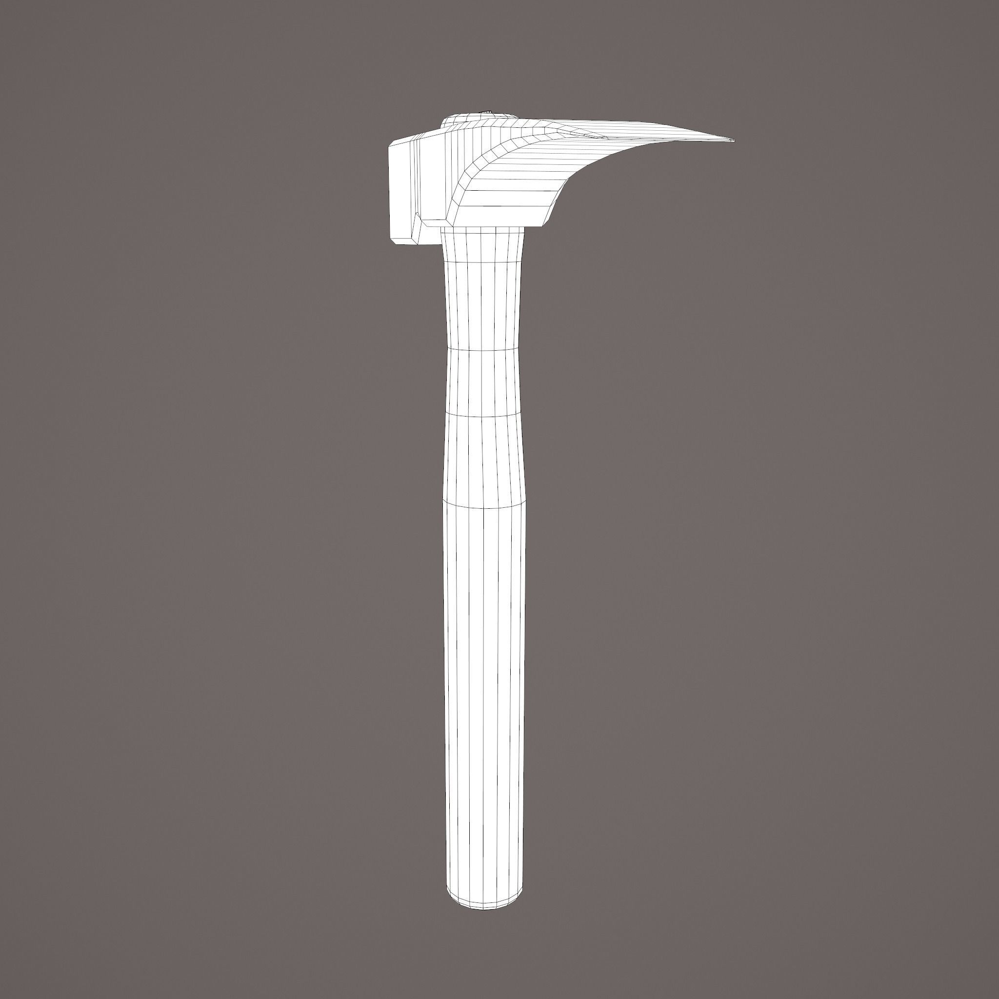 Medieval Hammer  Free low-poly 3D model_29