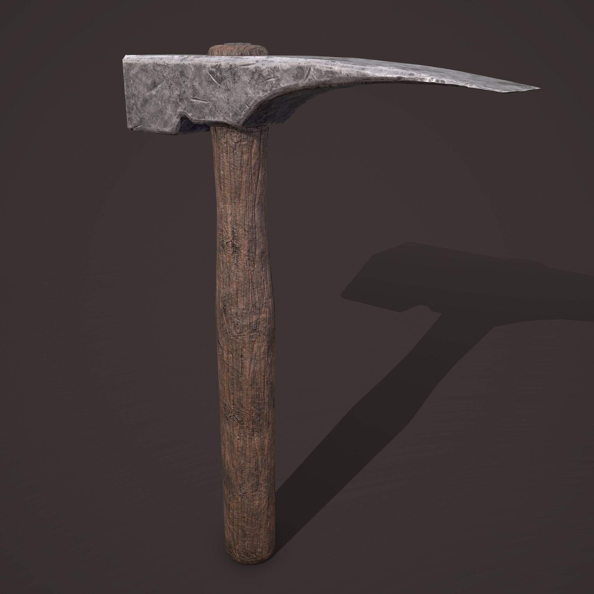 Medieval Hammer  Free low-poly 3D model_9