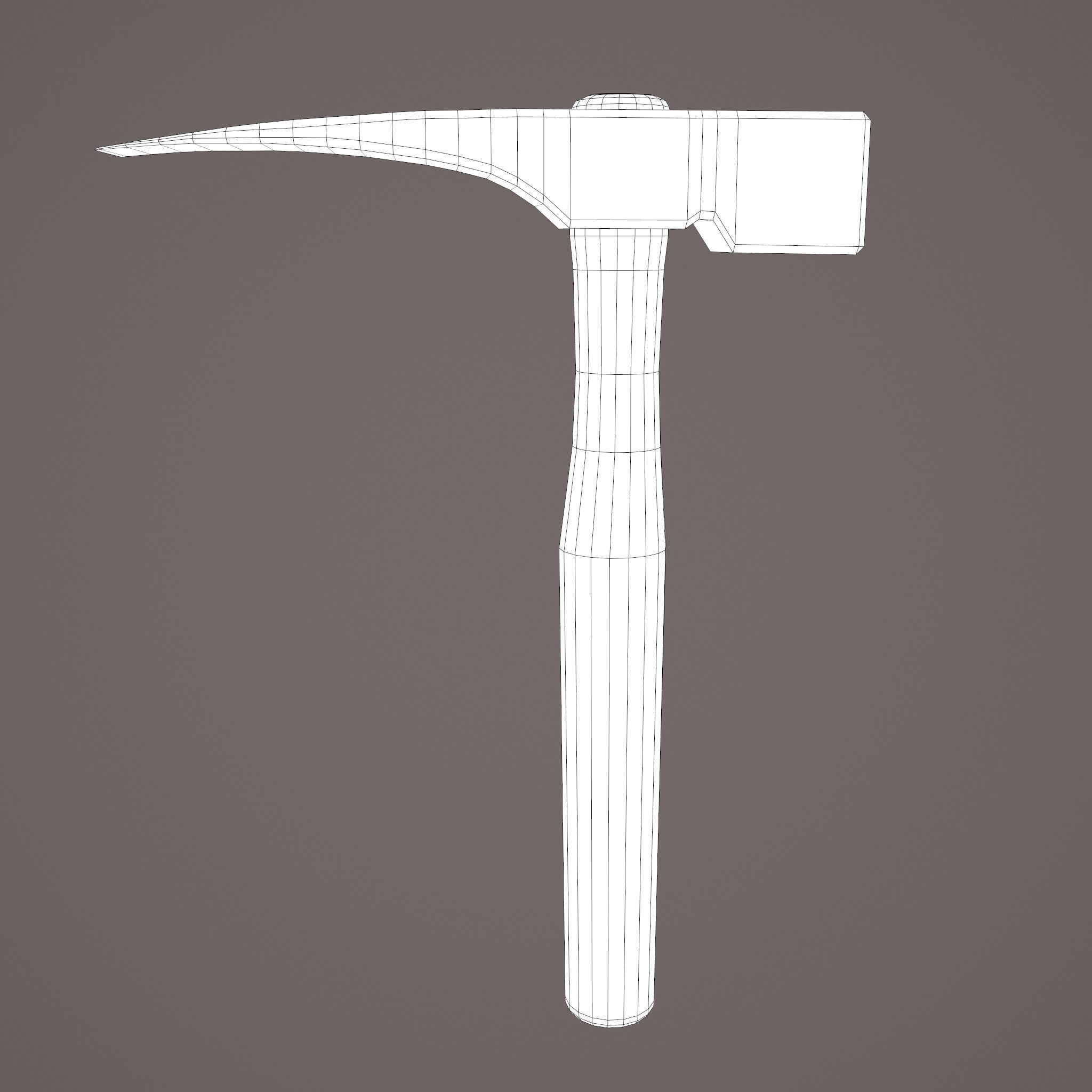 Medieval Hammer  Free low-poly 3D model_26