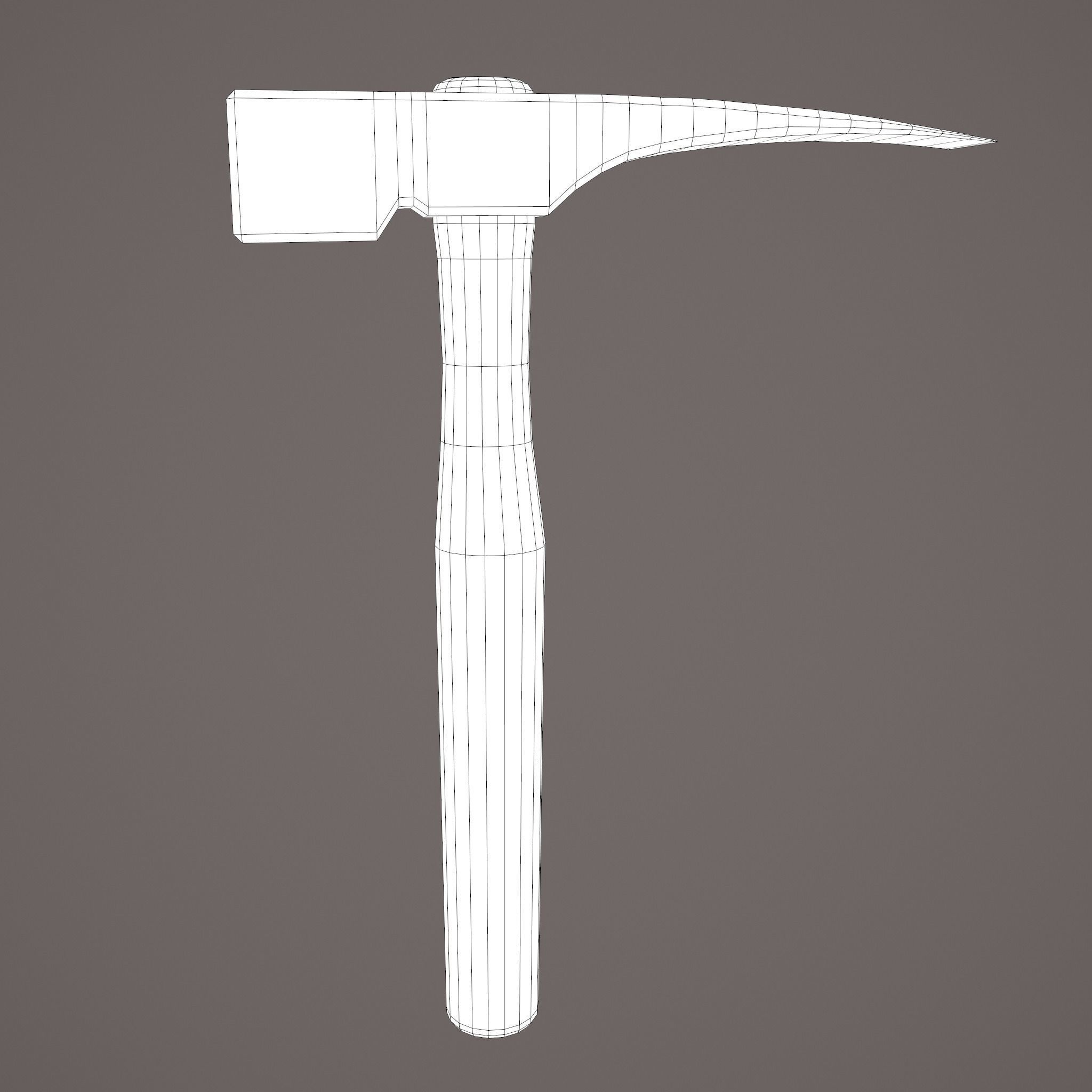 Medieval Hammer  Free low-poly 3D model_27