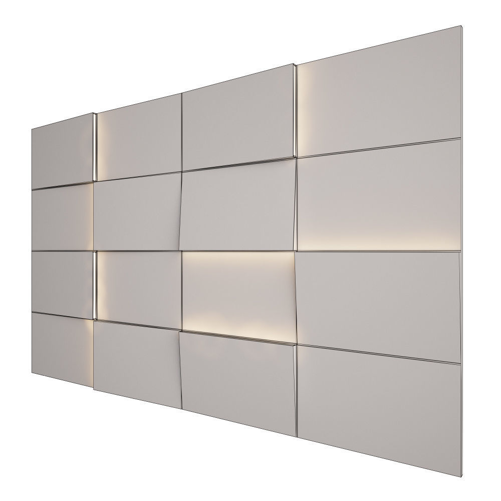 Wall Panel 28 3D model_2