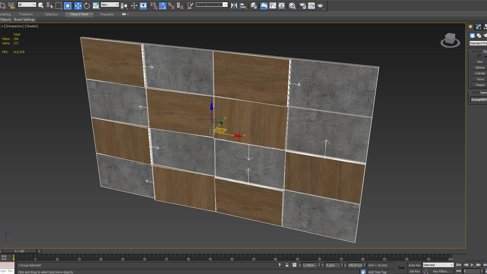 Wall Panel 28 3D model_4