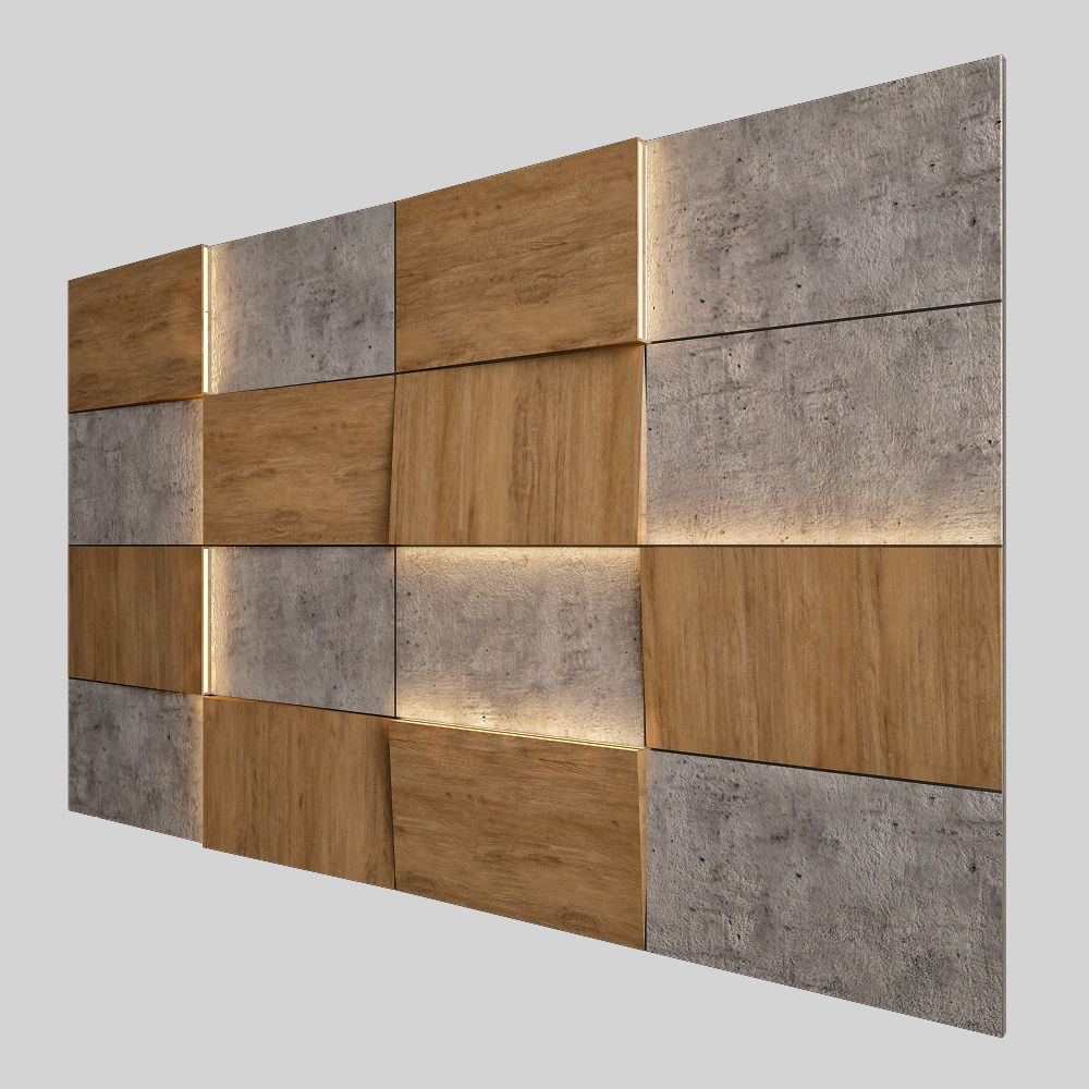 Wall Panel 28 3D model_1