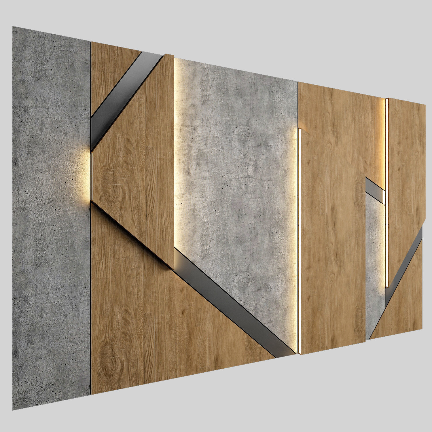 Wall Panel 29 3D model_1