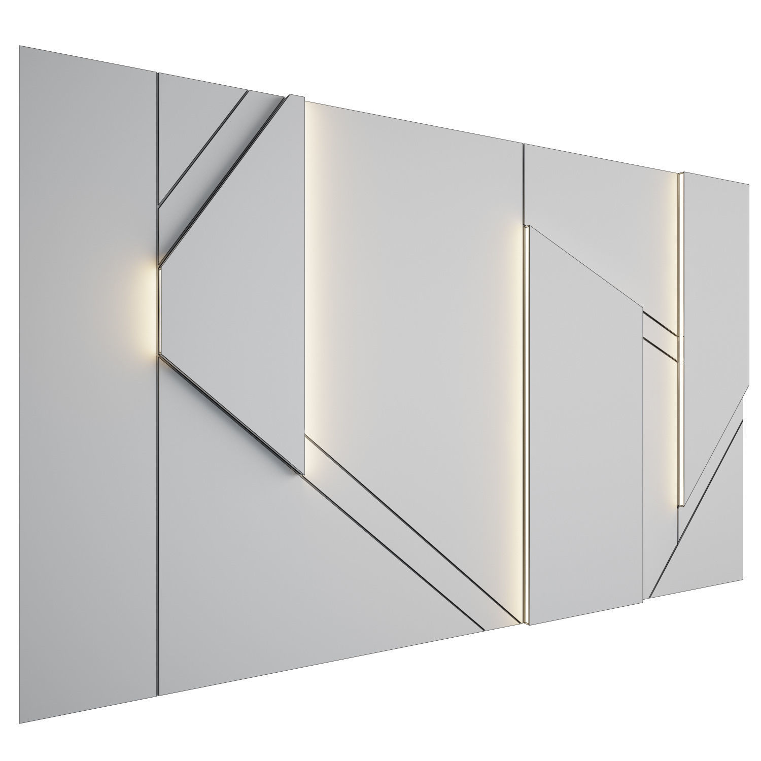 Wall Panel 29 3D model_2