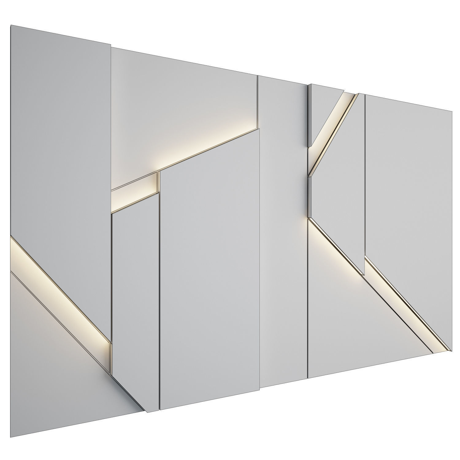 Wall Panel 30 3D model_4