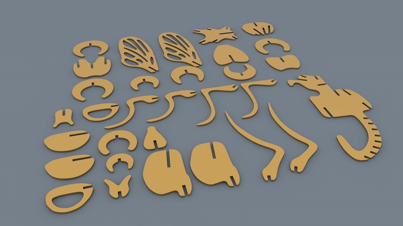 FLY MOSCA 3D print model_4