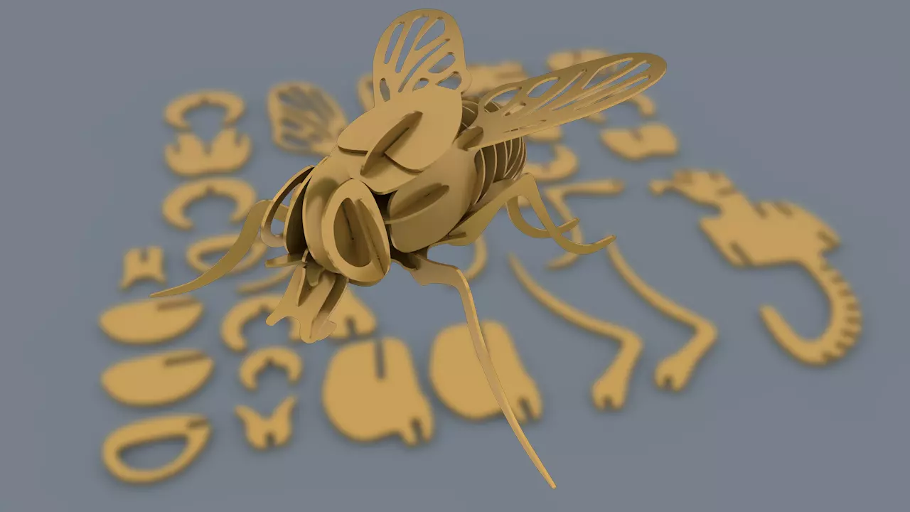 FLY MOSCA 3D print model_0