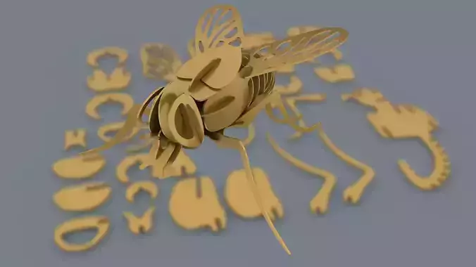 FLY MOSCA 3D print model