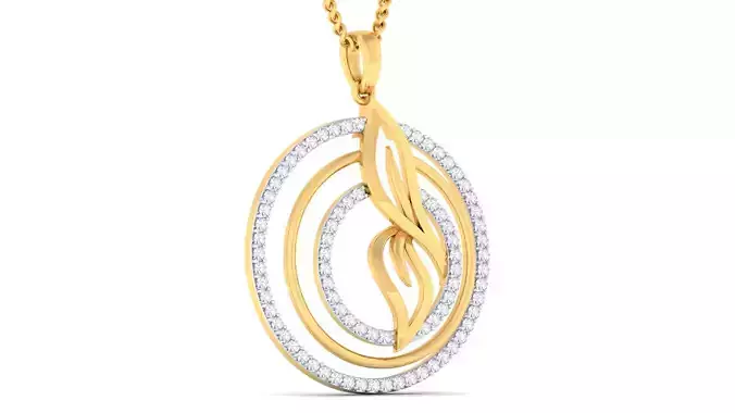 Women pendant earrings set 3dm mgx render detail 