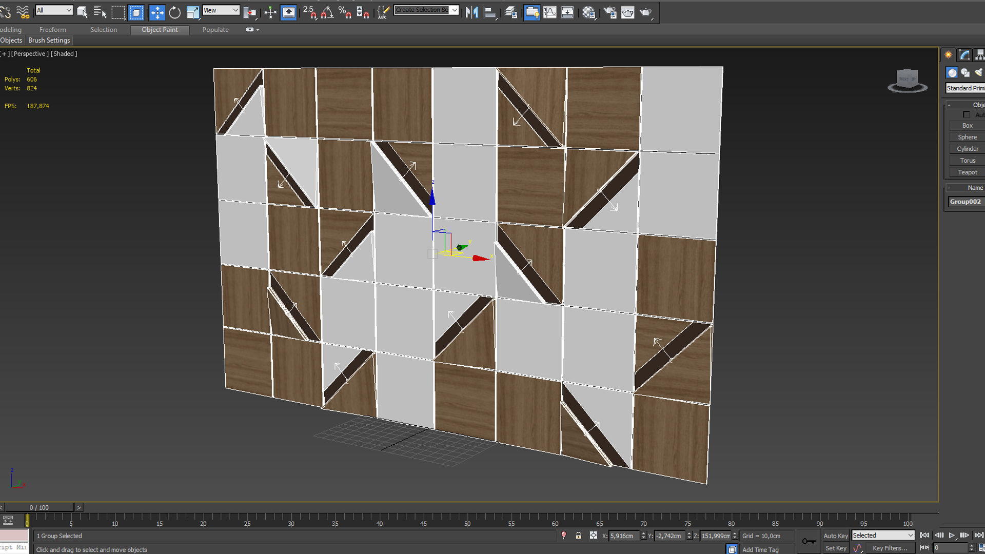 Wall Panel 32 3D model_4