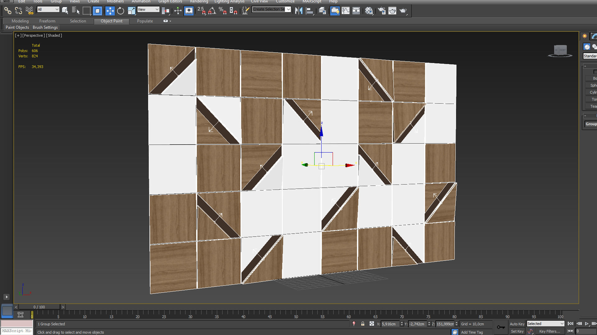 Wall Panel 32 3D model_3
