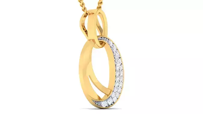 Women pendant earrings set 3dm mgx render detail 