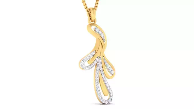 Women pendant earrings set 3dm mgx render detail 