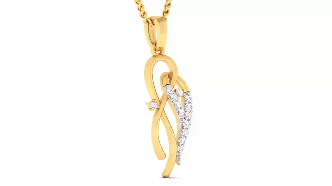 Women pendant earrings set 3dm mgx render detail 