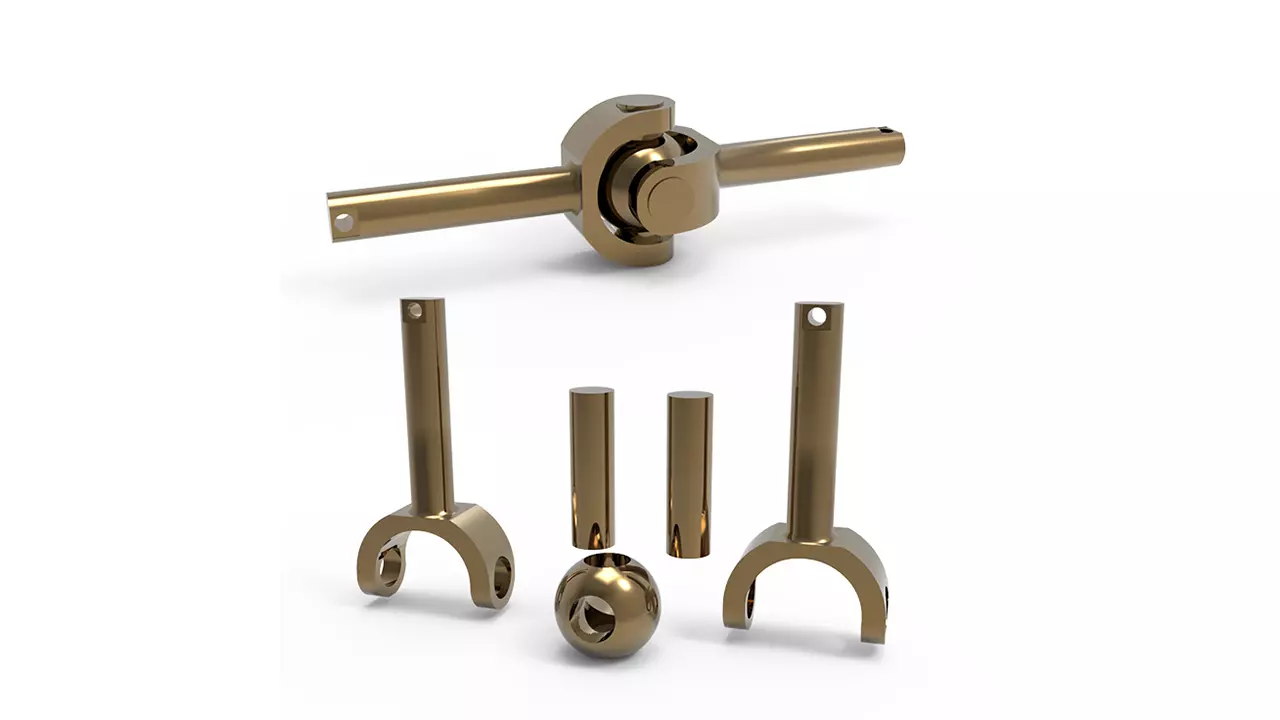 3D Kinetic Coupling 3D print model_0