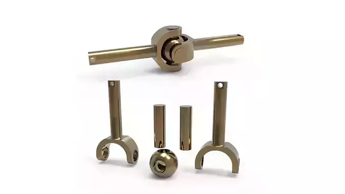 3D Kinetic Coupling 3D print model