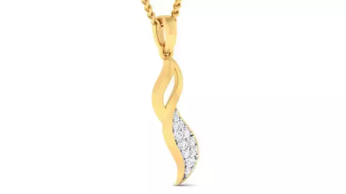 Women pendant earrings set 3dm mgx render detail 