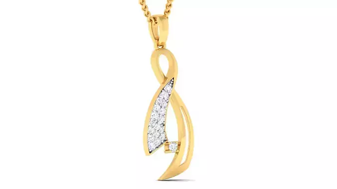 Women pendant earrings set 3dm mgx render detail 