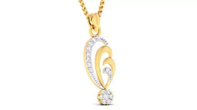 Women pendant earrings set 3dm mgx render detail 