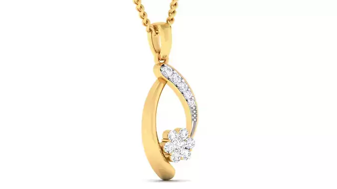 Women pendant earrings set 3dm mgx render detail 