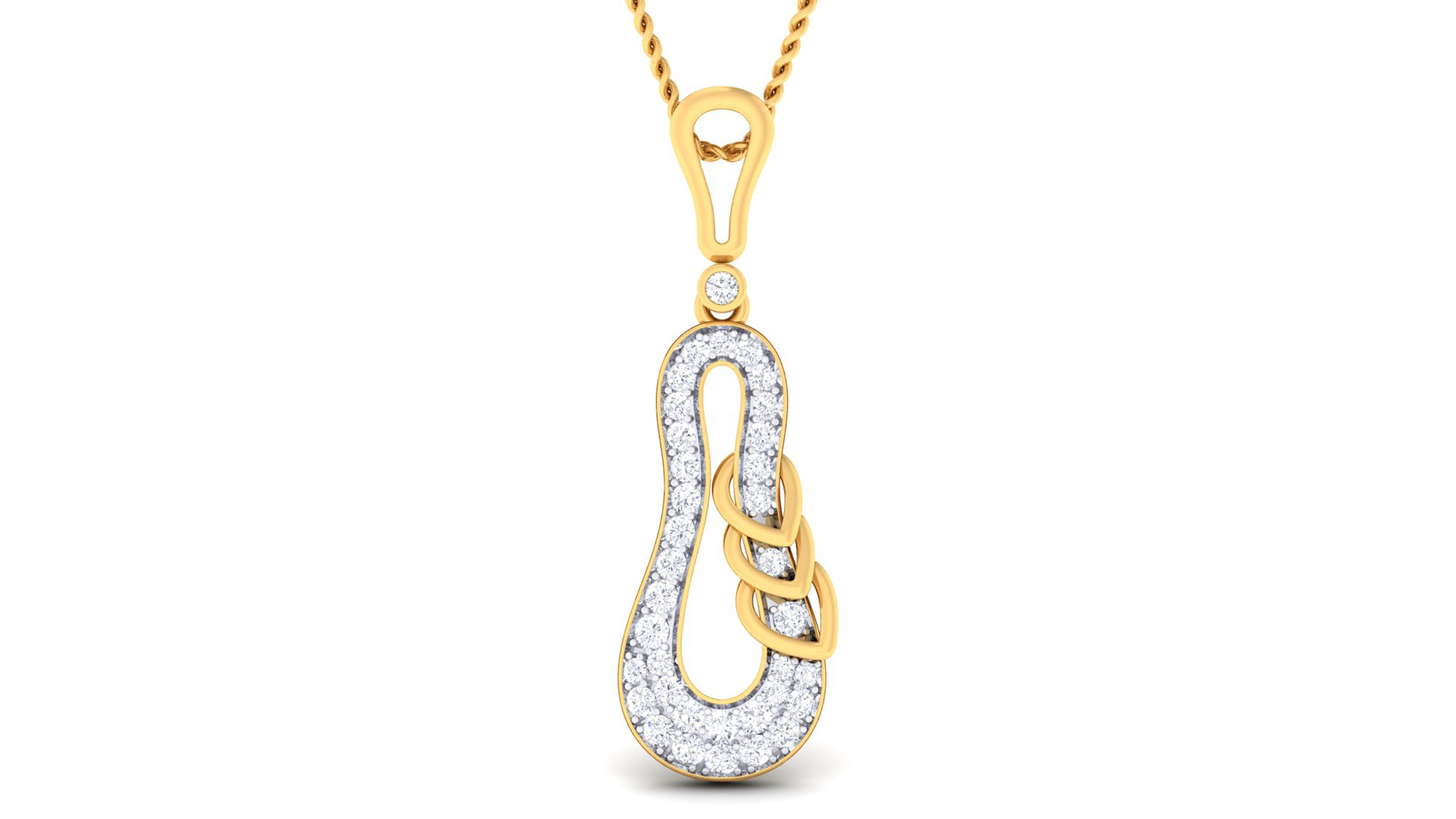 Women pendant earrings set mgx render detail 3D print model_8