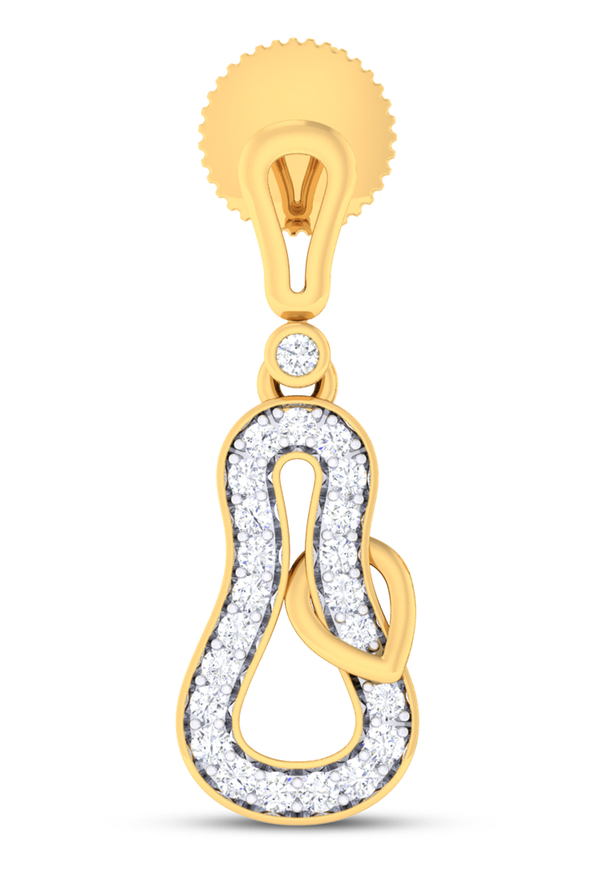 Women pendant earrings set mgx render detail 3D print model_2