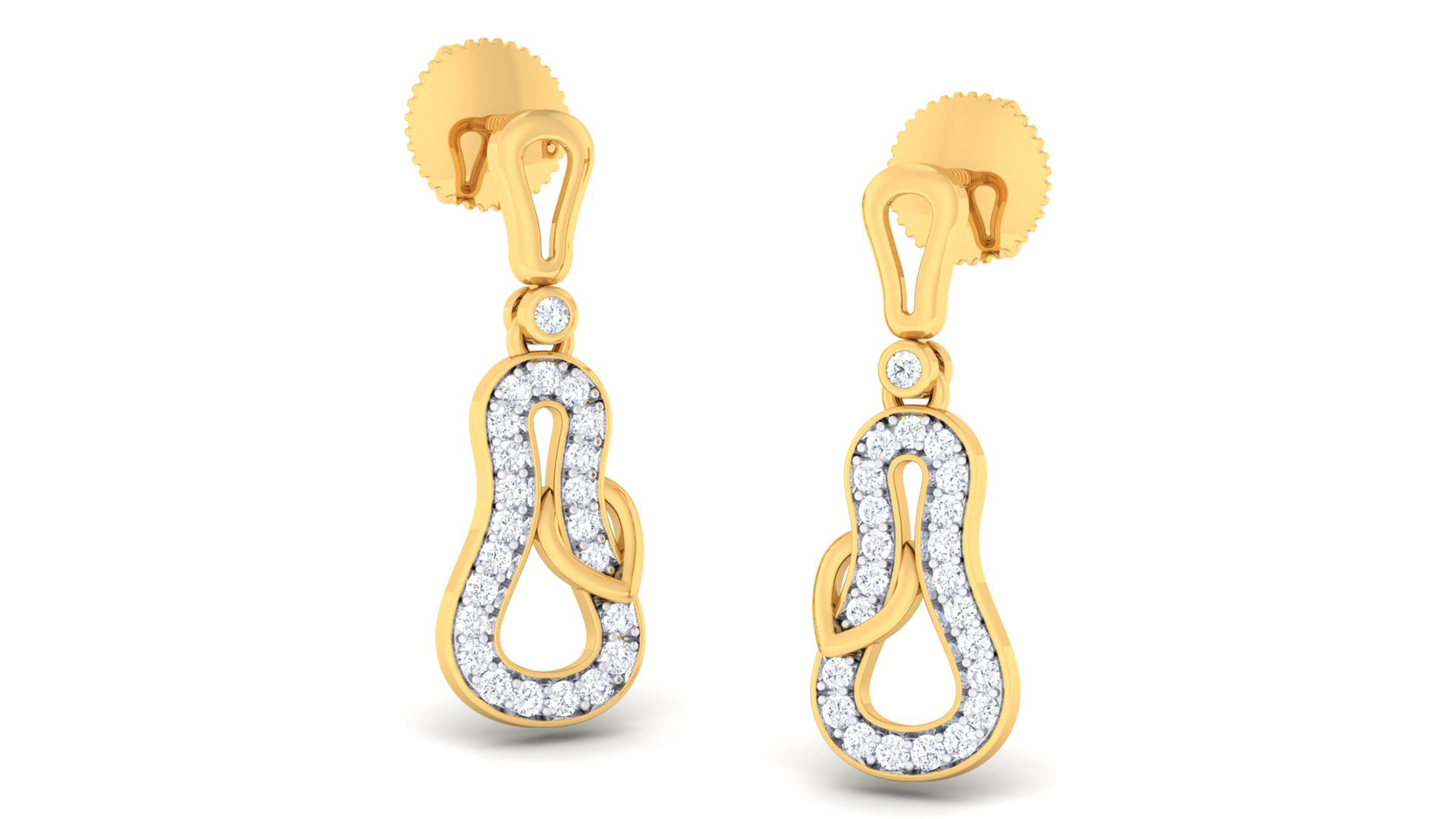 Women pendant earrings set mgx render detail 3D print model_5