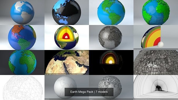 Earth Mega Pack 3D Model Collection