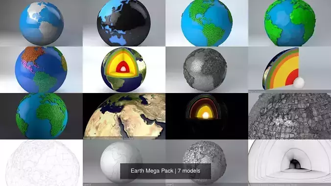 Earth Mega Pack 3D Model Collection