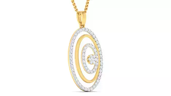 Women light weight pendant earrings 3dm stl render detail 