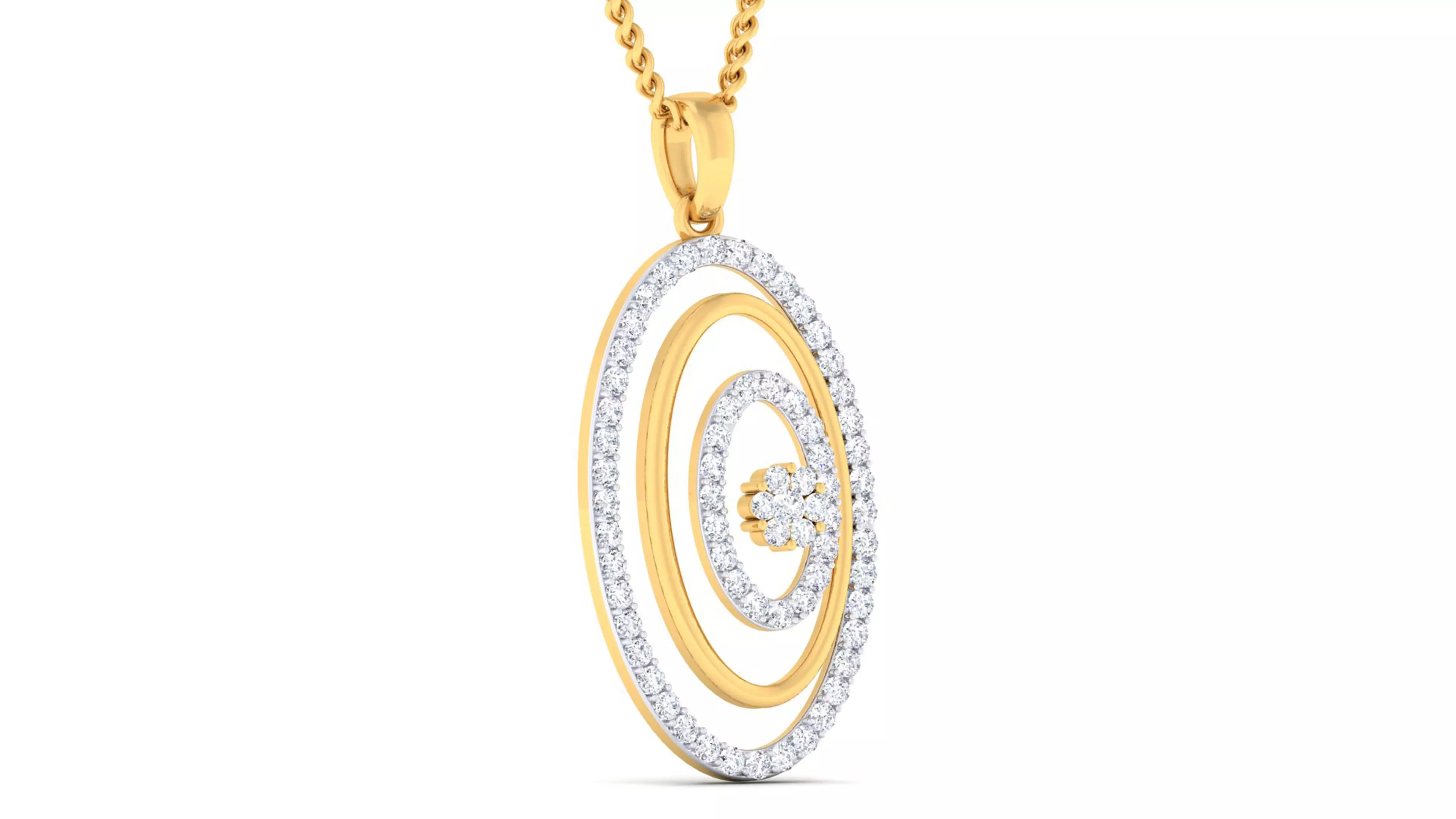 Women light weight pendant earrings 3dm stl render detail  3D print model_0