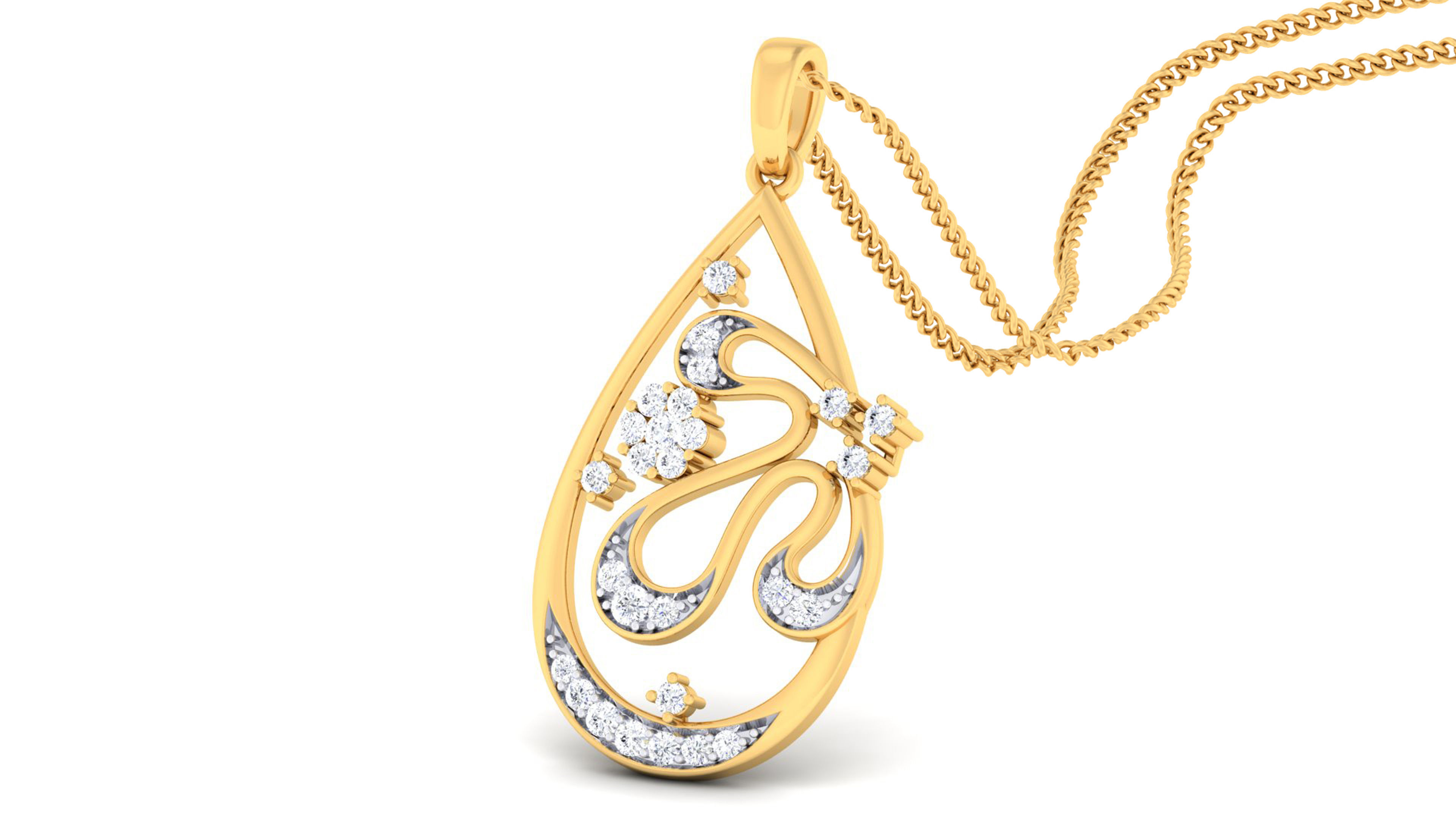 Women pendant earrings set 3dm mgx render detail  3D print model_6