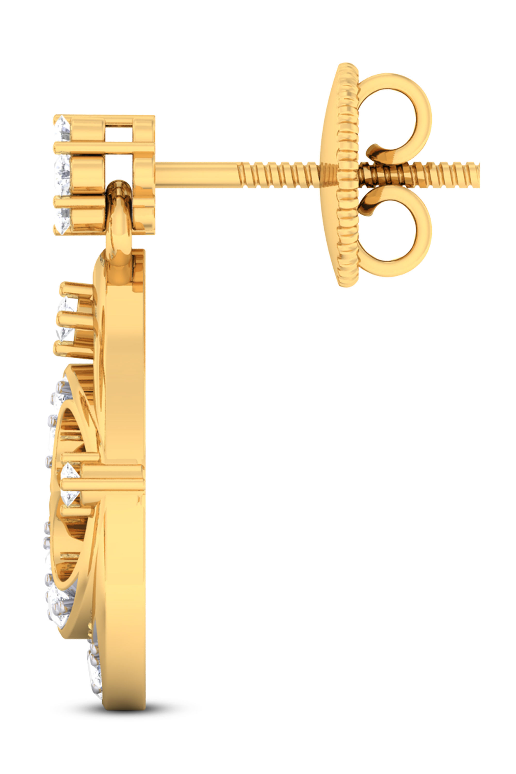 Women pendant earrings set 3dm mgx render detail  3D print model_3