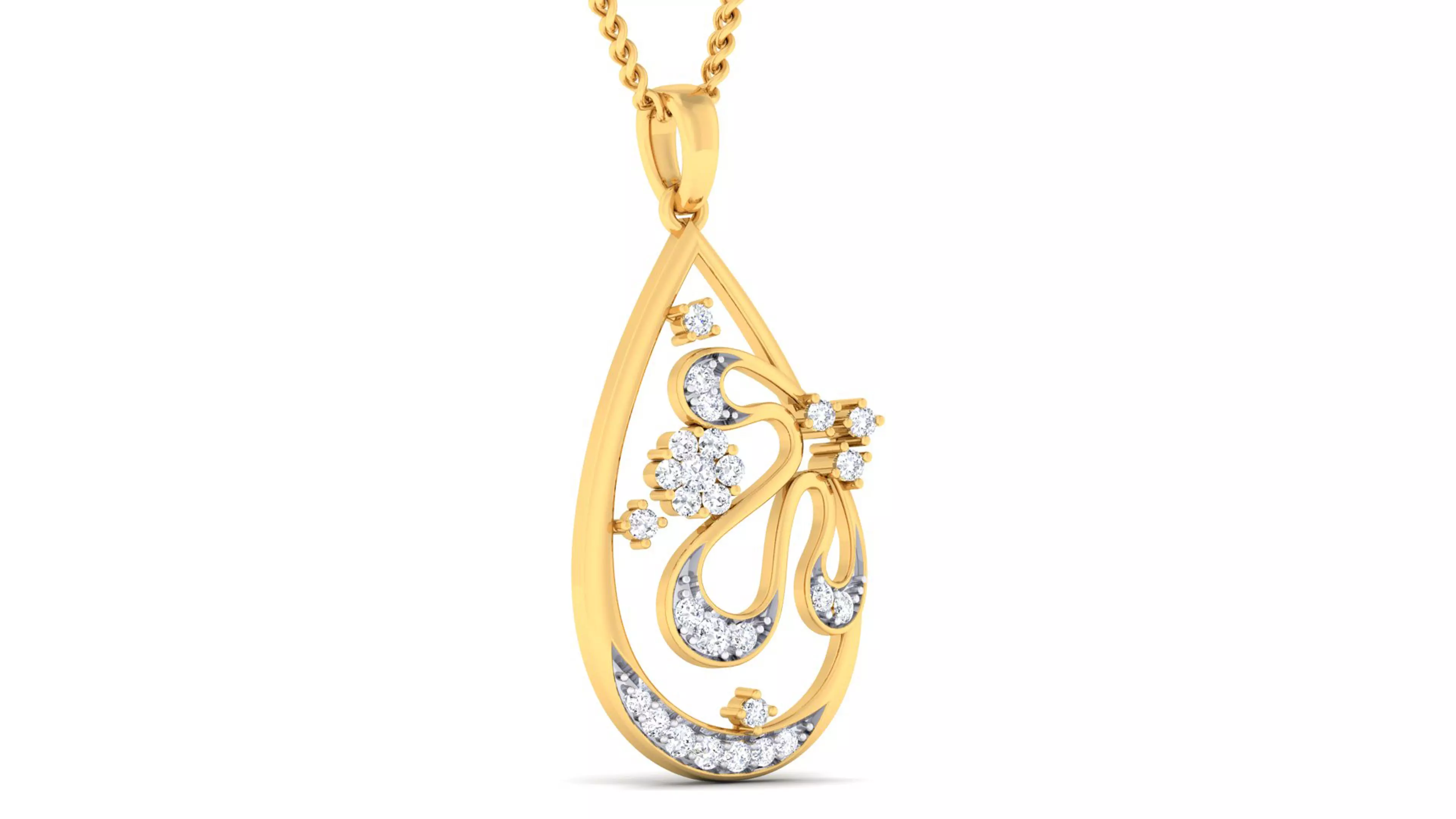 Women pendant earrings set 3dm mgx render detail  3D print model_0