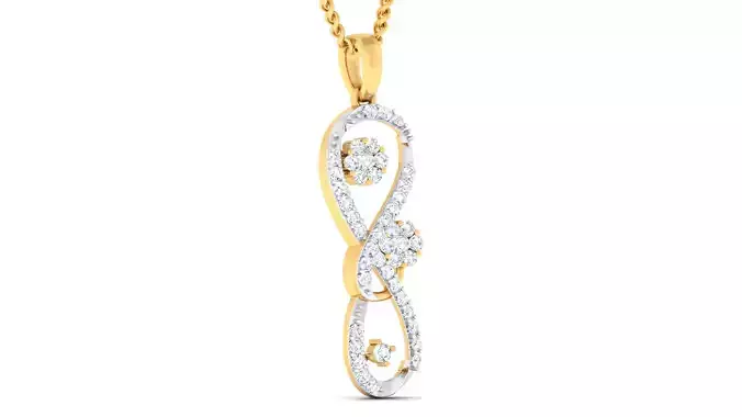 Women pendant earrings set 3dm mgx render detail 