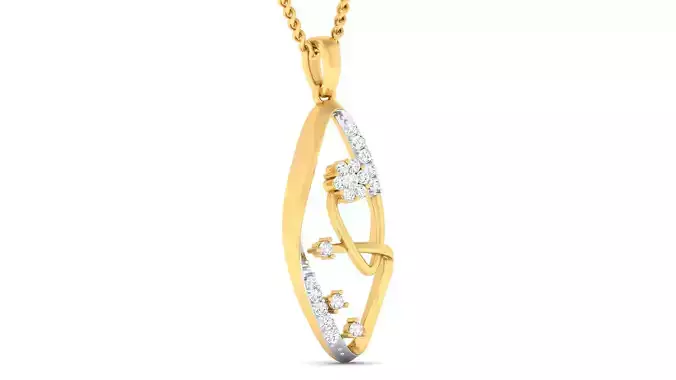 Women pendant earrings set 3dm mgx render detail 