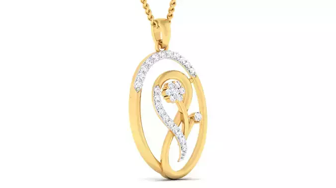 Women pendant earrings set 3dm mgx render detail 