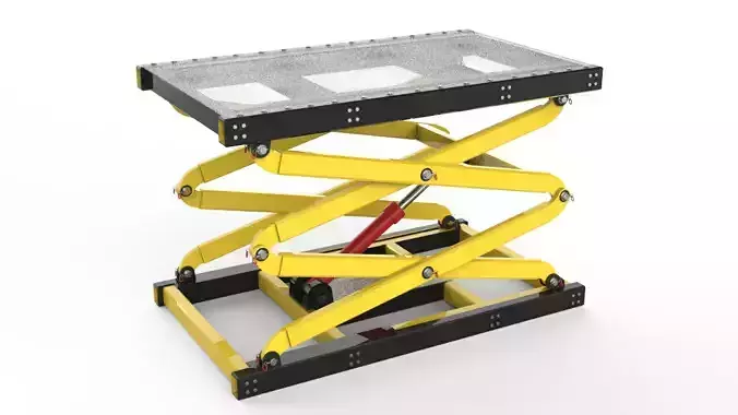 Scissor Table Lift 3D Model 3D model