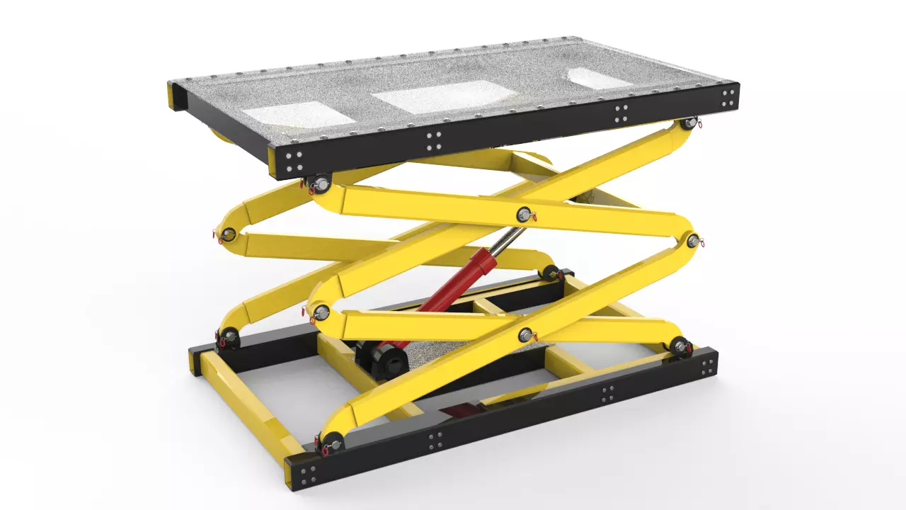 Scissor Table Lift 3D Model 3D model_0