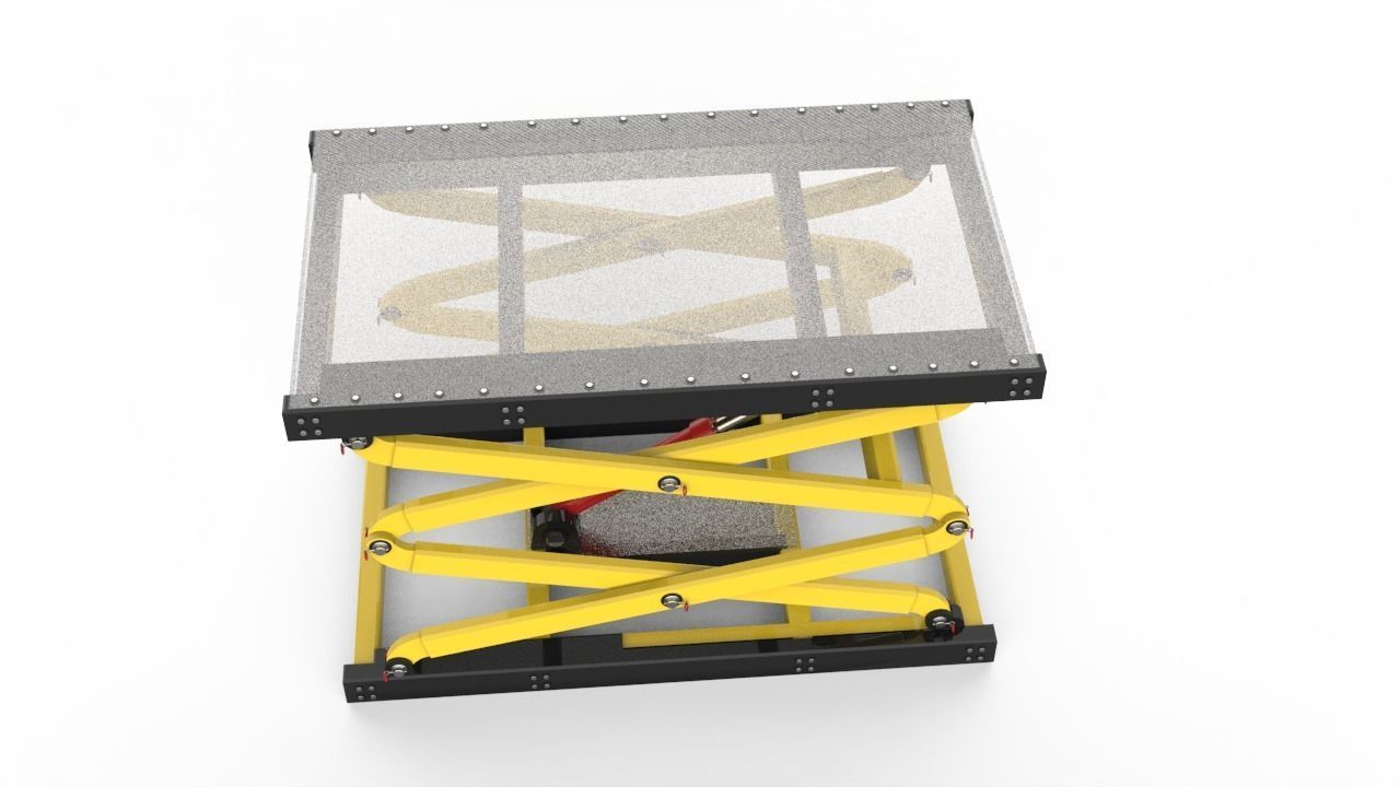 Scissor Table Lift 3D Model 3D model_10