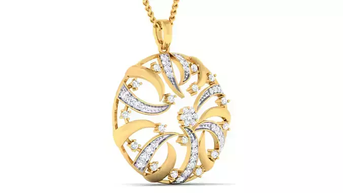 Women pendant earrings set mgx render detail 