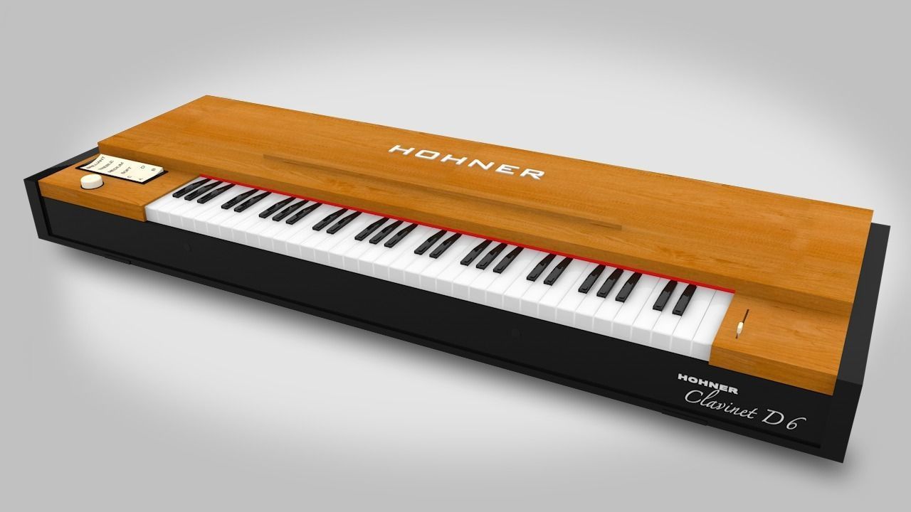 Hohner Clavinet D6 Low-poly 3D model_9